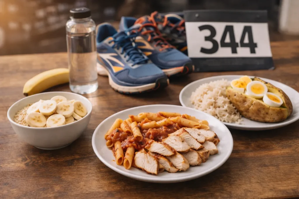 Qué comer el día antes de una competición